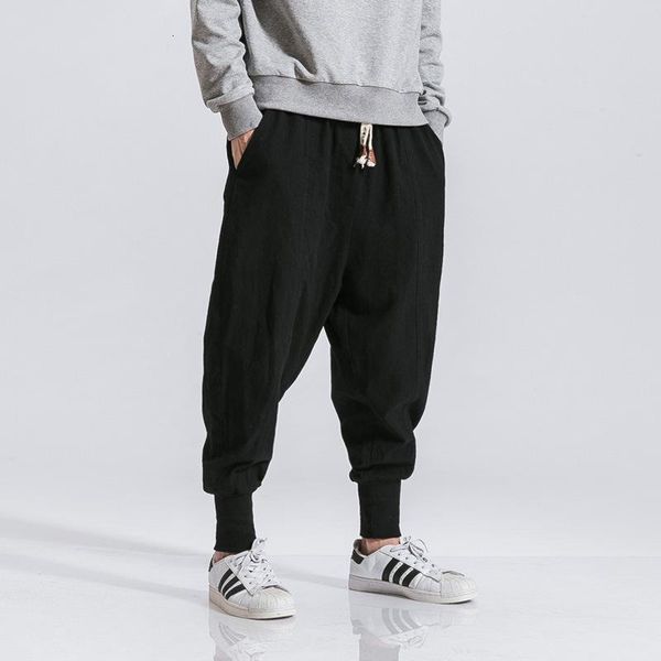 men's pants prowow streetwear men harem korean style casual cotton linen trouser man jogger spring baggy 230221, Black
men's pants prowow streetwear men harem korean style casual cotton linen trouser man jogger spring baggy 230221, Black
