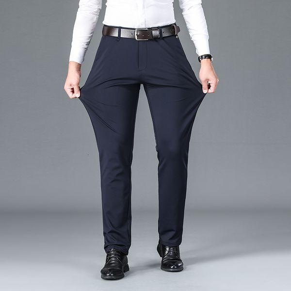 men's pants suit spring autumn fashion business casual male elastic straight formal trousers plus size 2940 230221, Black
men's pants suit spring autumn fashion business casual male elastic straight formal trousers plus size 2940 230221, Black