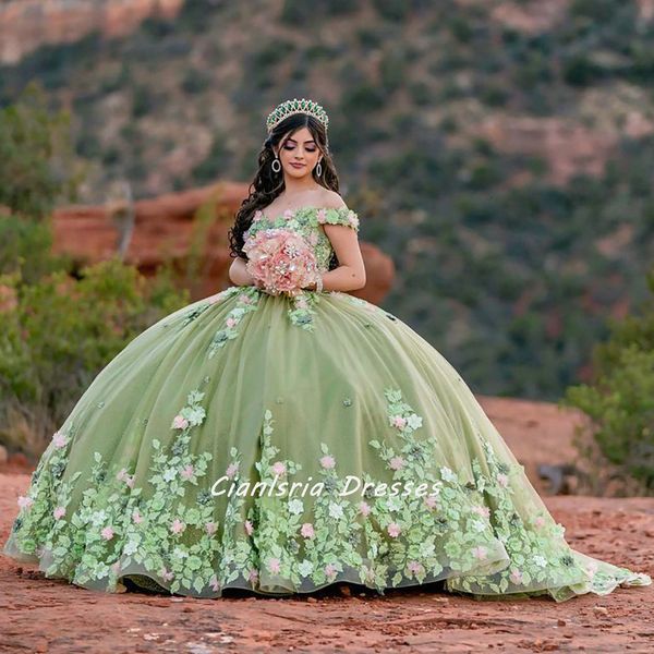 party dresses sage green 3d flowers floral appliques lace quinceanera ball gown off the shoulder corset vestidos de xv anos 230221, White;black
party dresses sage green 3d flowers floral appliques lace quinceanera ball gown off the shoulder corset vestidos de xv anos 230221, White;black