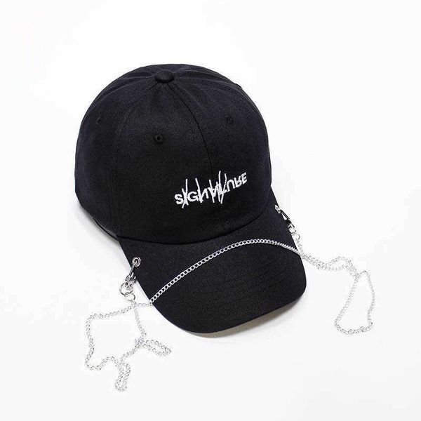 ball caps fashion detachable chains baseball caps hip hop hat iron hoop snapback cap dance baseball cap for women men r230220, Blue;gray
ball caps fashion detachable chains baseball caps hip hop hat iron hoop snapback cap dance baseball cap for women men r230220, Blue;gray