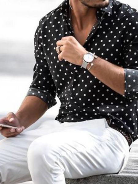 men s casual shirts autumn in style men s shirt fashion street shooting casual polka dot print long sleeved 230221, White;black
men s casual shirts autumn in style men s shirt fashion street shooting casual polka dot print long sleeved 230221, White;black