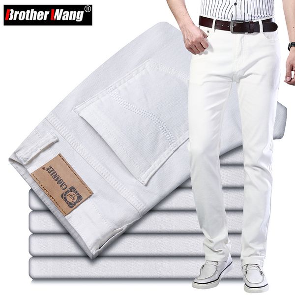 men's jeans spring summer men's white stretch regular fit jeans classic style business casual cotton slim trousers denim pants mal, Blue
men's jeans spring summer men's white stretch regular fit jeans classic style business casual cotton slim trousers denim pants mal, Blue