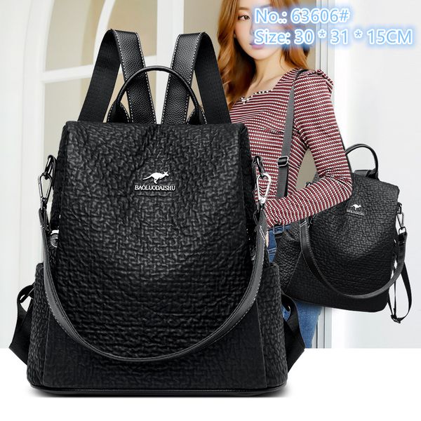 Grace Womens Black Shoulder Bag 2 styles simple and versatile black handbag large-capacity embossed lychee leather backpack sewing fashion bag factory outlet, Blue
Grace Womens Black Shoulder Bag 2 styles simple and versatile black handbag large-capacity embossed lychee leather backpack sewing fashion bag factory outlet, Blue