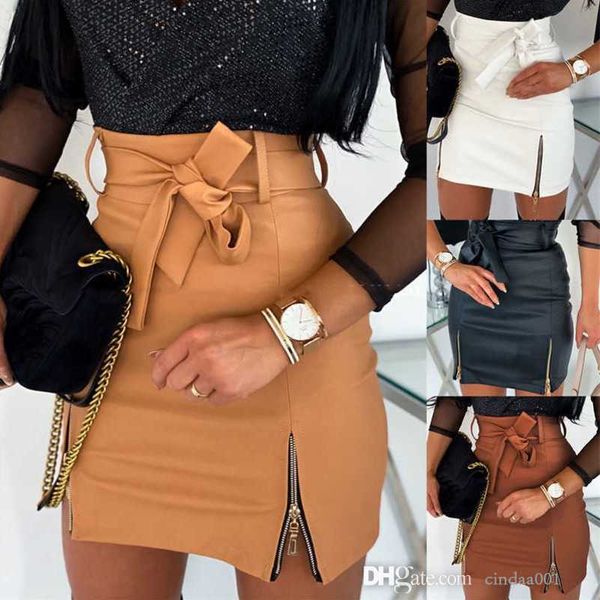 women pu leather skirt fashion a-line dress new strap zipper lace up hip wrap clothing with belt, Black
women pu leather skirt fashion a-line dress new strap zipper lace up hip wrap clothing with belt, Black