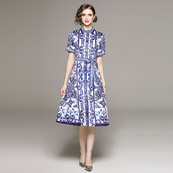 2023 vintage floral midi shirt dresses short sleeve designer elegant women ribbon bow flowy casual office dress button down ladies resort pa, Black;gray
2023 vintage floral midi shirt dresses short sleeve designer elegant women ribbon bow flowy casual office dress button down ladies resort pa, Black;gray