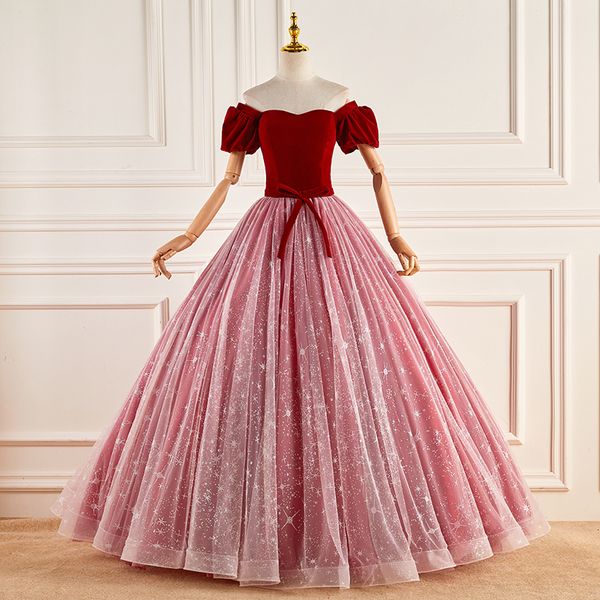 party dresses 2 styles quinceanera bling luxury sequin elegant ball gown plus size prom vintage vestidos 230221, White;black
party dresses 2 styles quinceanera bling luxury sequin elegant ball gown plus size prom vintage vestidos 230221, White;black