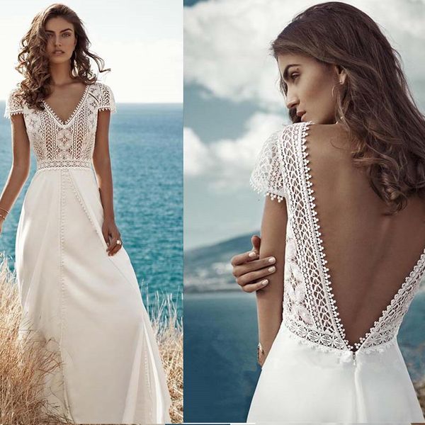 party dresses lace chiffon wedding white for women v neck backless beach bride dress cap sleeve sweep train bohemian robe de mariee 230221, White;black
party dresses lace chiffon wedding white for women v neck backless beach bride dress cap sleeve sweep train bohemian robe de mariee 230221, White;black