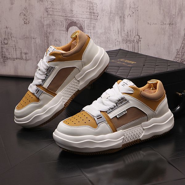2023 spring men's sneakers shoes chunky breathable platform men shoes heighten fashion casual zapatillas damping tennis shoes, Black
2023 spring men's sneakers shoes chunky breathable platform men shoes heighten fashion casual zapatillas damping tennis shoes, Black