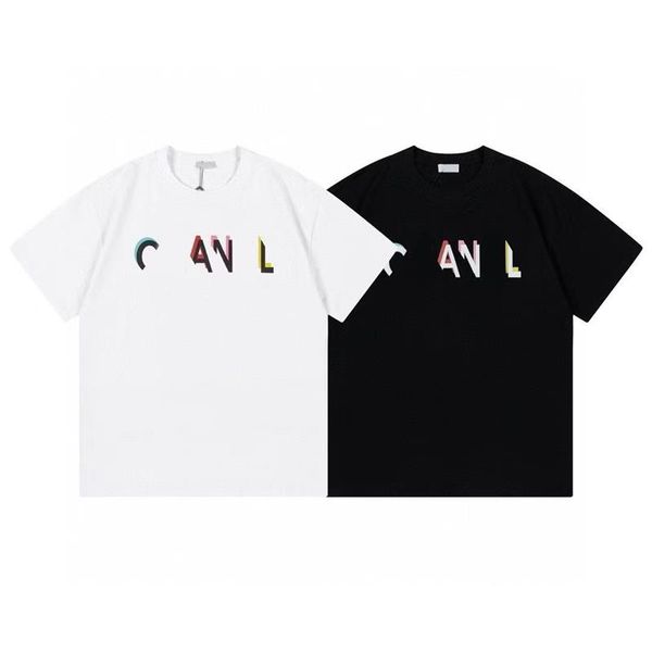 2023 new spring and summer new t-shirt letter-printed short-sleeved men's and women's wide simple short-sleeved t-shirt, White
2023 new spring and summer new t-shirt letter-printed short-sleeved men's and women's wide simple short-sleeved t-shirt, White
