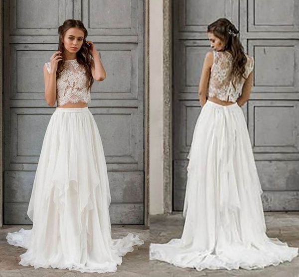 party dresses bohemian elegant wedding dress 2 pieces vintage sleeveless lace beach bride train chiffon bridal gowns 230221, White;black
party dresses bohemian elegant wedding dress 2 pieces vintage sleeveless lace beach bride train chiffon bridal gowns 230221, White;black