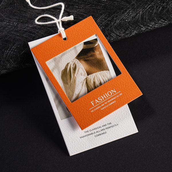 sewing notions 700gsm fashion croranka paper embossing color printing garment hang tags with rope string tagging, Black
sewing notions 700gsm fashion croranka paper embossing color printing garment hang tags with rope string tagging, Black