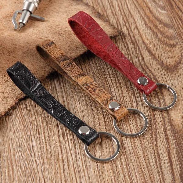 key rings genuine leather keyring mens wallet keychain simple pocket snap key holder keyfob allmatch diy car key chain accessories j230222, Slivery;golden
key rings genuine leather keyring mens wallet keychain simple pocket snap key holder keyfob allmatch diy car key chain accessories j230222, Slivery;golden