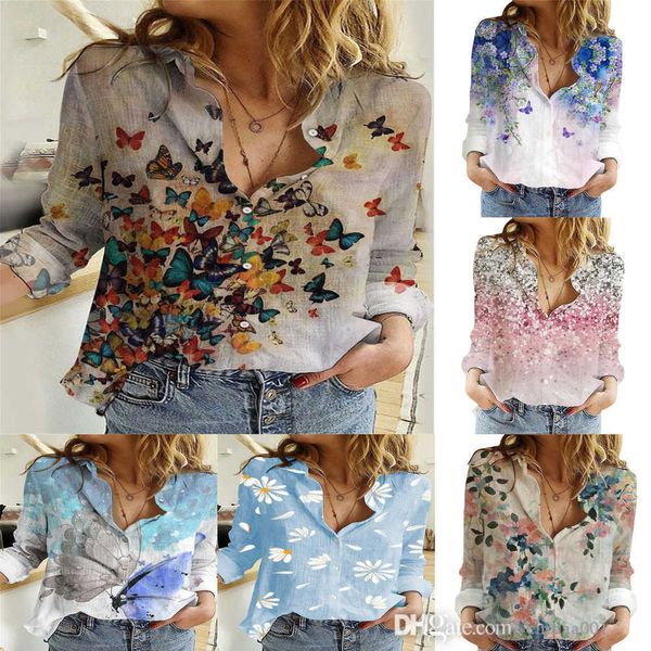 spring womens shirts new long sleeve lapel multicolor geometric printing temperament cardigan single breasted shirt, White
spring womens shirts new long sleeve lapel multicolor geometric printing temperament cardigan single breasted shirt, White