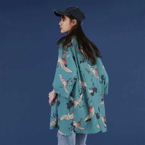 minority design all over print crane summer short sleeved women's loose casual versatile fairy temperament trendy shirt, White
minority design all over print crane summer short sleeved women's loose casual versatile fairy temperament trendy shirt, White