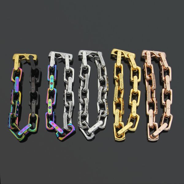 cuban bamboo jointed men's chain engraved four-leaf flower color bracelets designers jewellery bangles for mens womens nail cjewelers, Black
cuban bamboo jointed men's chain engraved four-leaf flower color bracelets designers jewellery bangles for mens womens nail cjewelers, Black