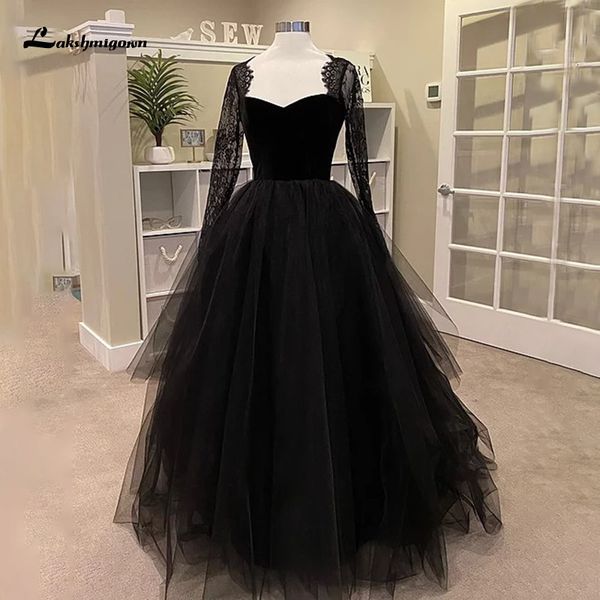 party dresses lakshmigown lace black wedding with long sleeve vestido de novia boho gothic tulle gown outdoor country 230221, White;black
party dresses lakshmigown lace black wedding with long sleeve vestido de novia boho gothic tulle gown outdoor country 230221, White;black
