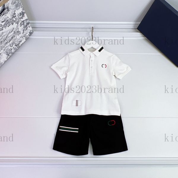 23ss boys black shorts sets brand designer kids sports white little polo t shirts with shorts two pieces sets print high end cotton shorts
23ss boys black shorts sets brand designer kids sports white little polo t shirts with shorts two pieces sets print high end cotton shorts