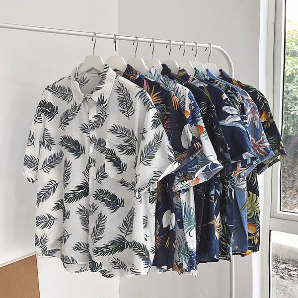 designer shirt men's short sleeve loose summer retro trend plus size handsome hawaiian, White;black
designer shirt men's short sleeve loose summer retro trend plus size handsome hawaiian, White;black