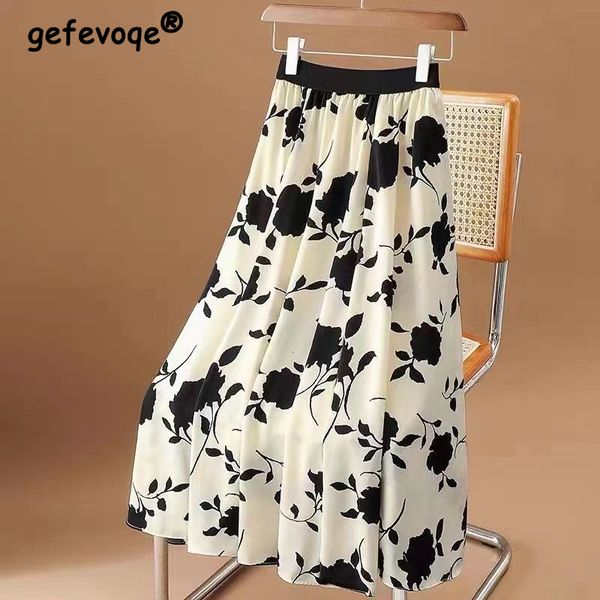 skirts summer elegant fashion all-match a-line skirt women high waist printed aesthetic chic chiffon drape pleated lady skirt 230221, Black
skirts summer elegant fashion all-match a-line skirt women high waist printed aesthetic chic chiffon drape pleated lady skirt 230221, Black