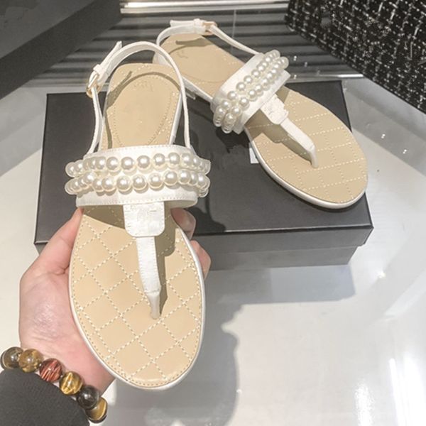 summer women's pearl thong sandals t-strap flip flops slide metal buckle slingback flat mule shoes designer sandal 2023 fashion luxury, Black
summer women's pearl thong sandals t-strap flip flops slide metal buckle slingback flat mule shoes designer sandal 2023 fashion luxury, Black
