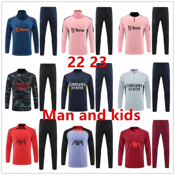 22 23 arsen pink tracksuit kids and man utd kit gunners training suit odegaard thomas tierney smith rowe 2022 2023, Gray
22 23 arsen pink tracksuit kids and man utd kit gunners training suit odegaard thomas tierney smith rowe 2022 2023, Gray