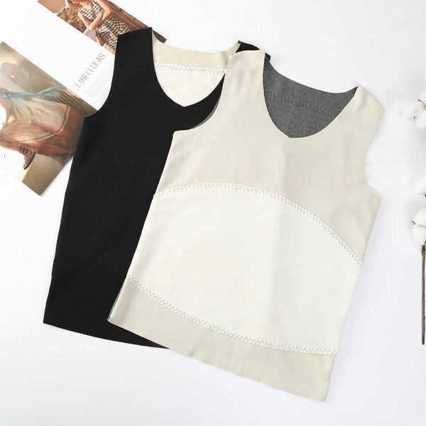 men's vest winter warm double-sided brushed comfortable v-neck plush thickened trackless self-heating top, White;black
men's vest winter warm double-sided brushed comfortable v-neck plush thickened trackless self-heating top, White;black