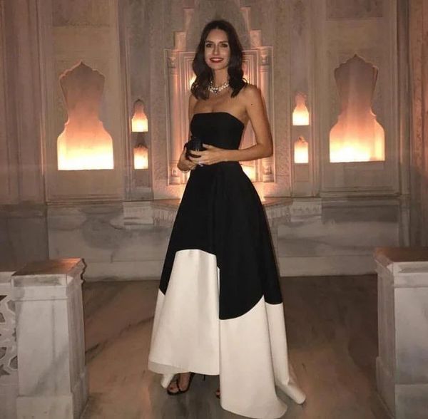 party dresses bridalaffair saudi arabic satin evening strapless a line ruched ruffles long prom dress dubai women formal gowns 230221, White;black
party dresses bridalaffair saudi arabic satin evening strapless a line ruched ruffles long prom dress dubai women formal gowns 230221, White;black