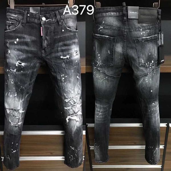 a379 style patchwork fashion patch with drill holes dsq men's jeans european small leg pants9zgi, Blue
a379 style patchwork fashion patch with drill holes dsq men's jeans european small leg pants9zgi, Blue