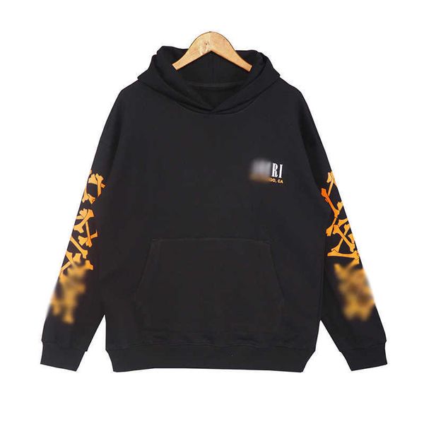 men's hoodies sweatshirts 360g terry new high street bone letter logo printed couple t2302202, Black
men's hoodies sweatshirts 360g terry new high street bone letter logo printed couple t2302202, Black