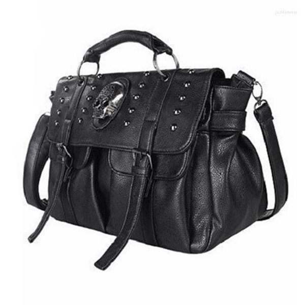 shoulder bag lady fashion bag designer punk skull rivet bag all-match women's handbag black big tote bag
shoulder bag lady fashion bag designer punk skull rivet bag all-match women's handbag black big tote bag