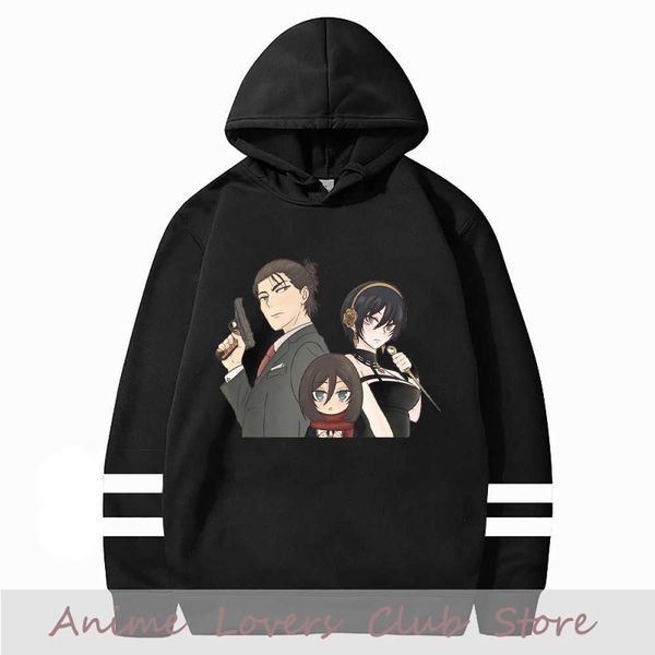 men's hoodies sweatshirts cool family spy x family anya yor hoodie anime hoodies sweet sweatshirt loid forger harajuku striped clothes, Black
men's hoodies sweatshirts cool family spy x family anya yor hoodie anime hoodies sweet sweatshirt loid forger harajuku striped clothes, Black