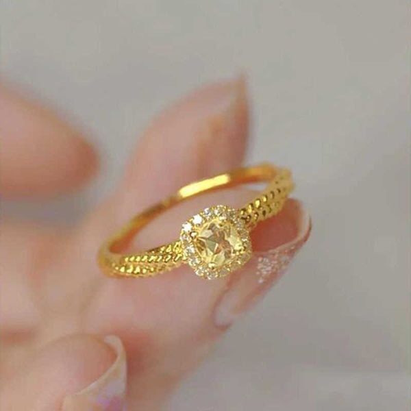 small sugar yellow crystal diamond ring female minority design sense inswind ring 18k jewelry, Silver
small sugar yellow crystal diamond ring female minority design sense inswind ring 18k jewelry, Silver