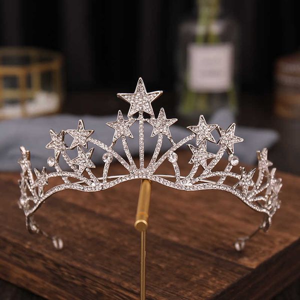 tiaras fashion stars tiaras and crowns rhinestone silver color princess diadems queen crown wedding hair accessories women head jewelry z022, White;golden
tiaras fashion stars tiaras and crowns rhinestone silver color princess diadems queen crown wedding hair accessories women head jewelry z022, White;golden