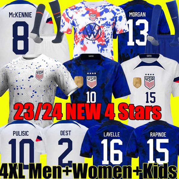 4 stars women 2023 pulisic usas soccer jerseys united states 23/24 rapinoe football shirt aaronson reyna mckennie morris dest yedlin llanez, Black;yellow
4 stars women 2023 pulisic usas soccer jerseys united states 23/24 rapinoe football shirt aaronson reyna mckennie morris dest yedlin llanez, Black;yellow