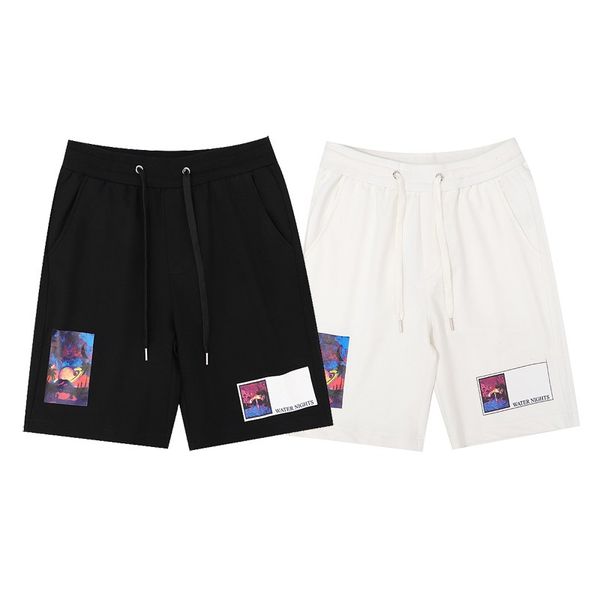 men's shorts designer brand embroidered men's and women's casual sports shorts beach swimming, White;black
men's shorts designer brand embroidered men's and women's casual sports shorts beach swimming, White;black