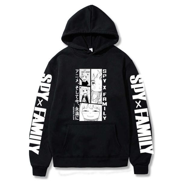 men's hoodies sweatshirts new anime spy x family hoodies kawaii cartoon menswomensweatshirt harajuku couple hoodie plus fashion street, Black
men's hoodies sweatshirts new anime spy x family hoodies kawaii cartoon menswomensweatshirt harajuku couple hoodie plus fashion street, Black