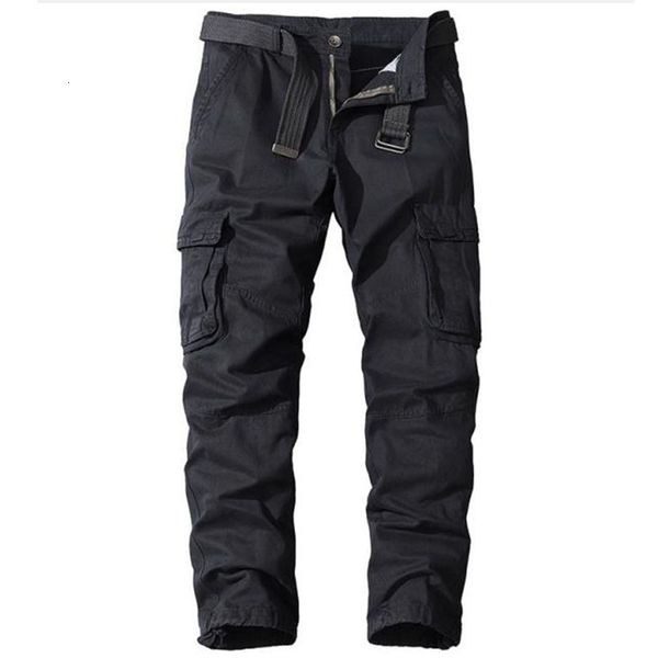 men's pants men pure cotton cargo mens spring autumn outdoor military multipockets multipocket long trousers no belt 230221, Black
men's pants men pure cotton cargo mens spring autumn outdoor military multipockets multipocket long trousers no belt 230221, Black