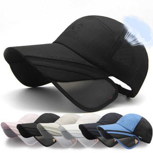ball caps chic retractable visor baseball cap summer wide curved brim sunhat beach mesh caps uv protection hats for men women a1 r230220, Blue;gray
ball caps chic retractable visor baseball cap summer wide curved brim sunhat beach mesh caps uv protection hats for men women a1 r230220, Blue;gray