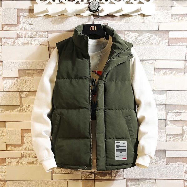men's vest vest autumn and winter cotton padded jacket clothes thickened waistcoat trend loose large thermal men, White;black
men's vest vest autumn and winter cotton padded jacket clothes thickened waistcoat trend loose large thermal men, White;black
