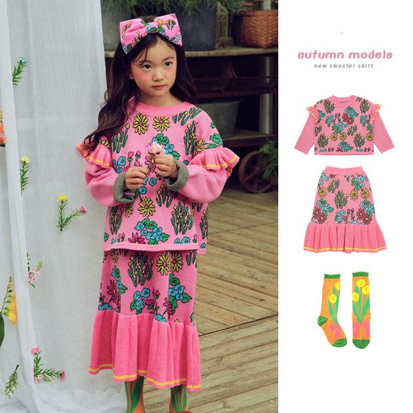 clothing sets kids long sleeve sweater and skirts set autumn floral printed korean baby girl dress pink ruffle pricness sweaters dresses 230, White
clothing sets kids long sleeve sweater and skirts set autumn floral printed korean baby girl dress pink ruffle pricness sweaters dresses 230, White