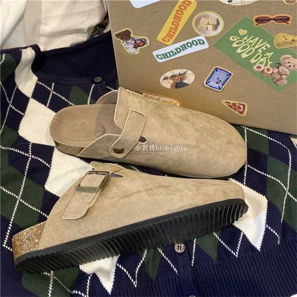 slippers factory designer birkinstocks sen women's literature and art suede baotou flat bottom half slippers 2021 autumn winter new sof, Black
slippers factory designer birkinstocks sen women's literature and art suede baotou flat bottom half slippers 2021 autumn winter new sof, Black