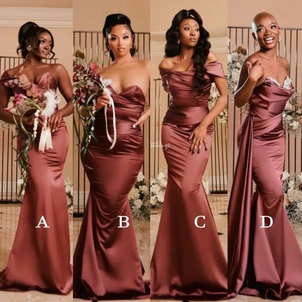 off shoulder mermaid bridesmaid dresses 2023 african wedding guest party gowns black women evening dress plus size maid of honor robes de so, White;pink
off shoulder mermaid bridesmaid dresses 2023 african wedding guest party gowns black women evening dress plus size maid of honor robes de so, White;pink