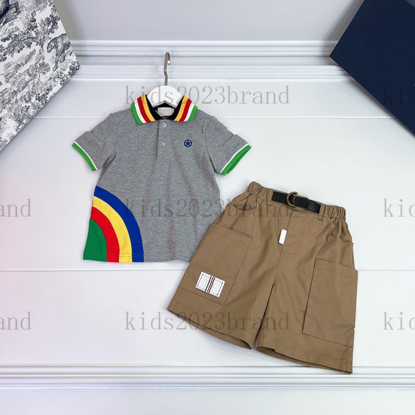 2023 boys sports sets brand designer children polo t shirts with shorts two pieces sets rainbow print high end cotton shorts for boys summe, White
2023 boys sports sets brand designer children polo t shirts with shorts two pieces sets rainbow print high end cotton shorts for boys summe, White