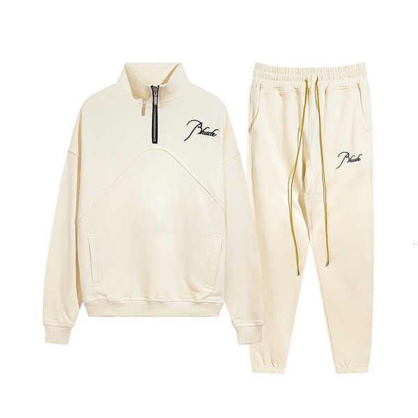 clothes and shorts american street gaoke chongchao brand half zipper collar shoulder dropping os loose sweater sports suit pants, White;black
clothes and shorts american street gaoke chongchao brand half zipper collar shoulder dropping os loose sweater sports suit pants, White;black