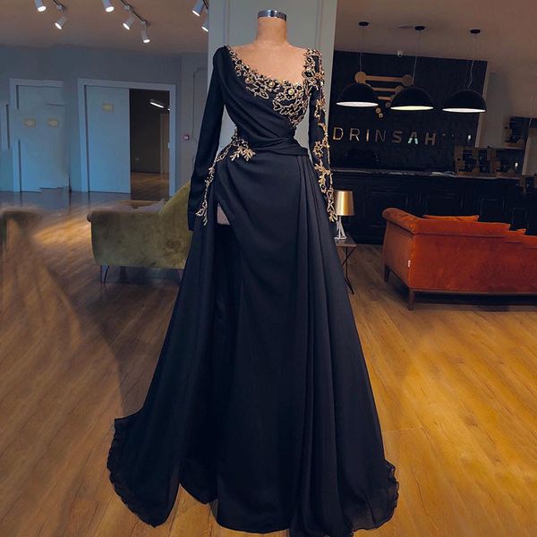 party dresses bridalaffair arabic a line evening dress long sleeves morocco satin high split lace appliques prom women gown 230221, White;black
party dresses bridalaffair arabic a line evening dress long sleeves morocco satin high split lace appliques prom women gown 230221, White;black