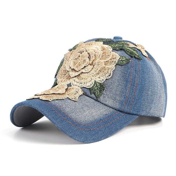 ball caps 2022 new women rose flower embroidery baseball cap washed cotton floral denim hat casquette adjustable jean snapback caps r230220, Blue;gray
ball caps 2022 new women rose flower embroidery baseball cap washed cotton floral denim hat casquette adjustable jean snapback caps r230220, Blue;gray
