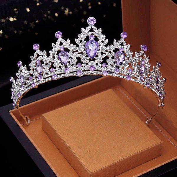 tiaras baroque purple water drop crystal wedding crown princess bridal tiaras comb headband party dance headdress girls hair jewelry z0220, White;golden
tiaras baroque purple water drop crystal wedding crown princess bridal tiaras comb headband party dance headdress girls hair jewelry z0220, White;golden
