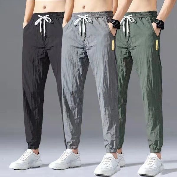 men's pants ultrathin summer casual for men outdoor big size sport fashion light weight comfortable loose cool running 230221, Black
men's pants ultrathin summer casual for men outdoor big size sport fashion light weight comfortable loose cool running 230221, Black