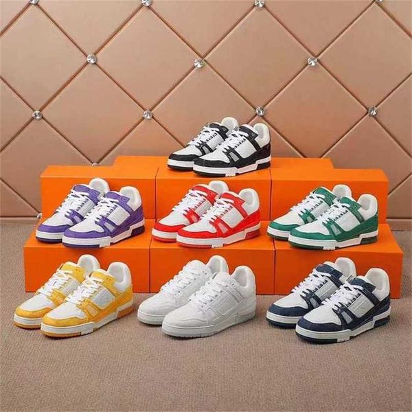 Designer Sneakers Men Trainer Casual Shoes Vintage Platform Trainers Denim Monograms Shoes Rubber Canvas Leather SneakerX28H
Designer Sneakers Men Trainer Casual Shoes Vintage Platform Trainers Denim Monograms Shoes Rubber Canvas Leather SneakerX28H