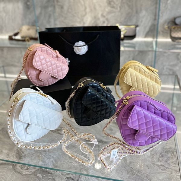 10a quality designer channel heart shoulder bag lambskin with box quilted women luxury fashion crossbody tote handbag gold chain genuine lea
10a quality designer channel heart shoulder bag lambskin with box quilted women luxury fashion crossbody tote handbag gold chain genuine lea